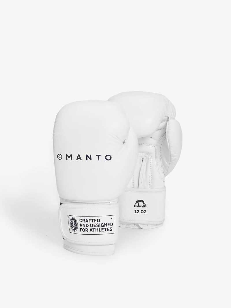 MANTO BOXING GLOVES impact+ Leather-white